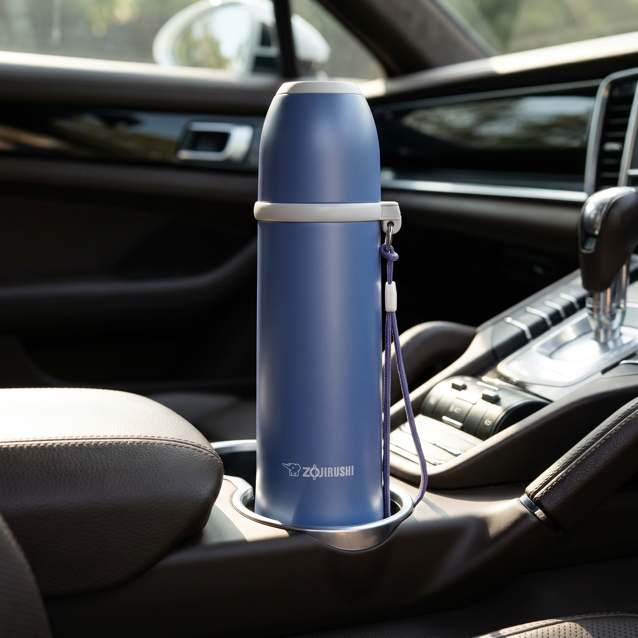 Zojirushi SS-PCE25 Stainless Bottle with Cup - 250ml Blue
