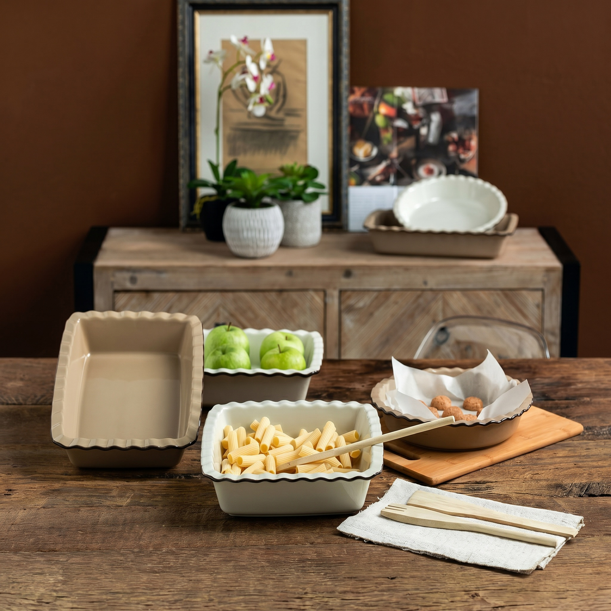 Tognana Rectangular Baking Dish 25/30/33CM – Country Cook Taupe