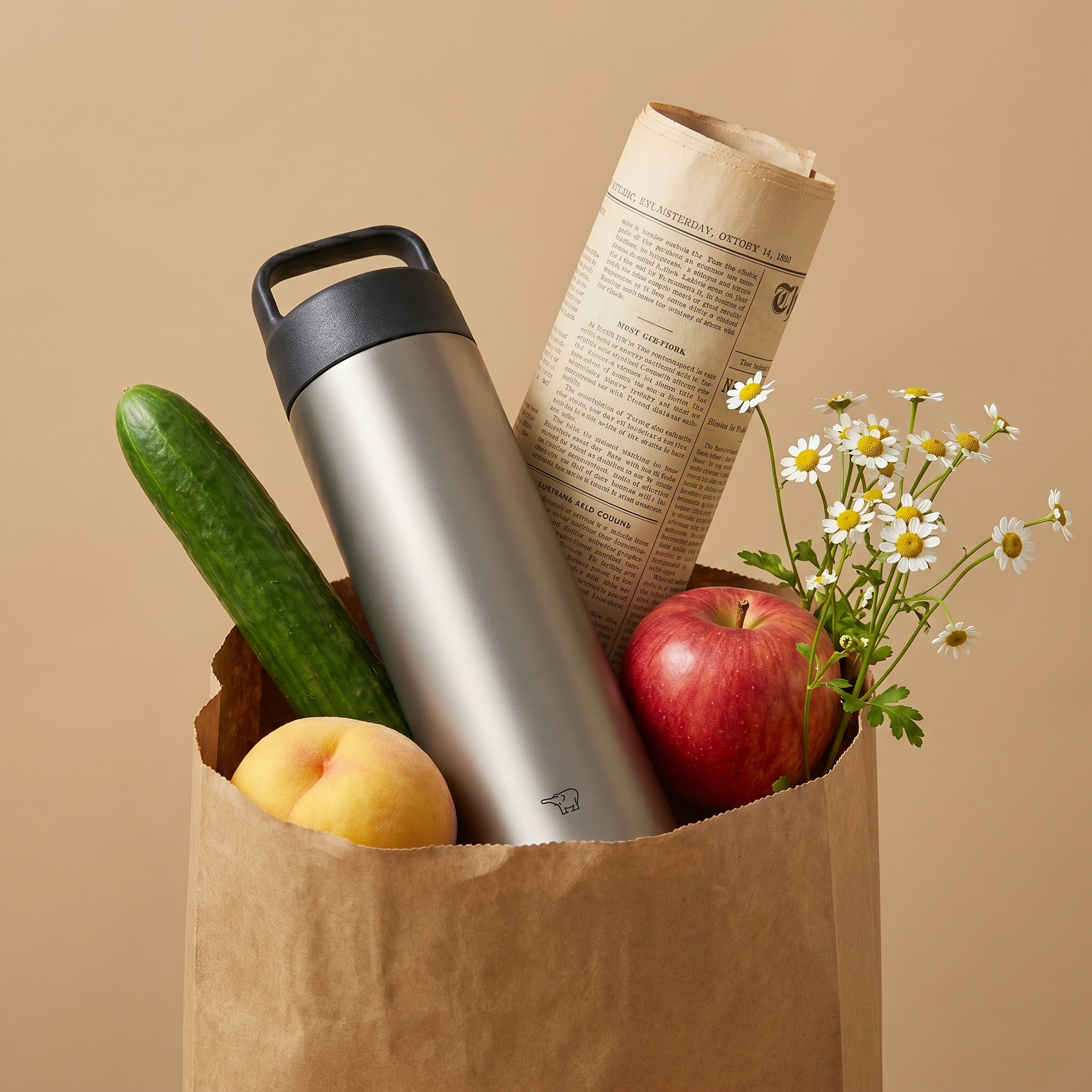Zojirushi SM-RB60/75 Twist-Open Insulated Stainless Steel Bottle