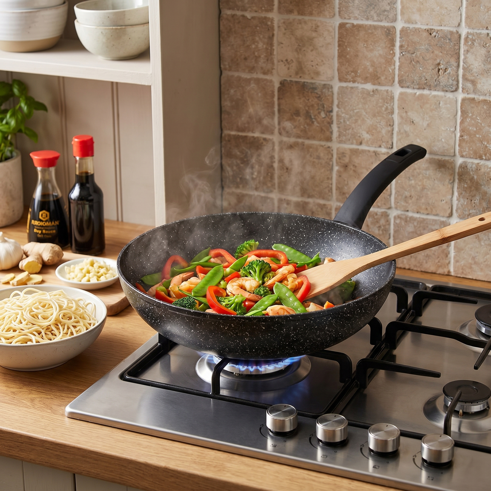Rossetti Elementi Natura Stir Fry Wok - 24cm / 28cm