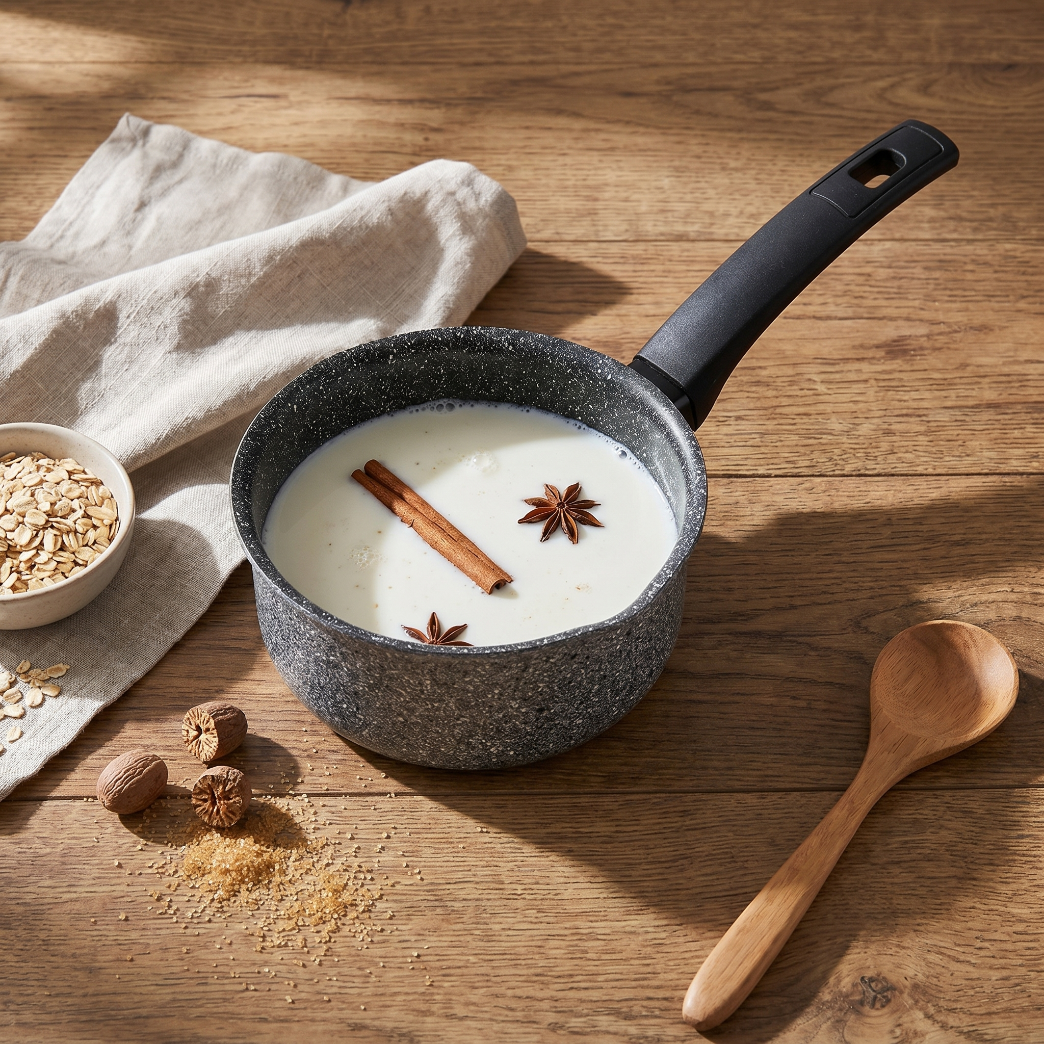 A small Rossetti 16cm pan milk inside