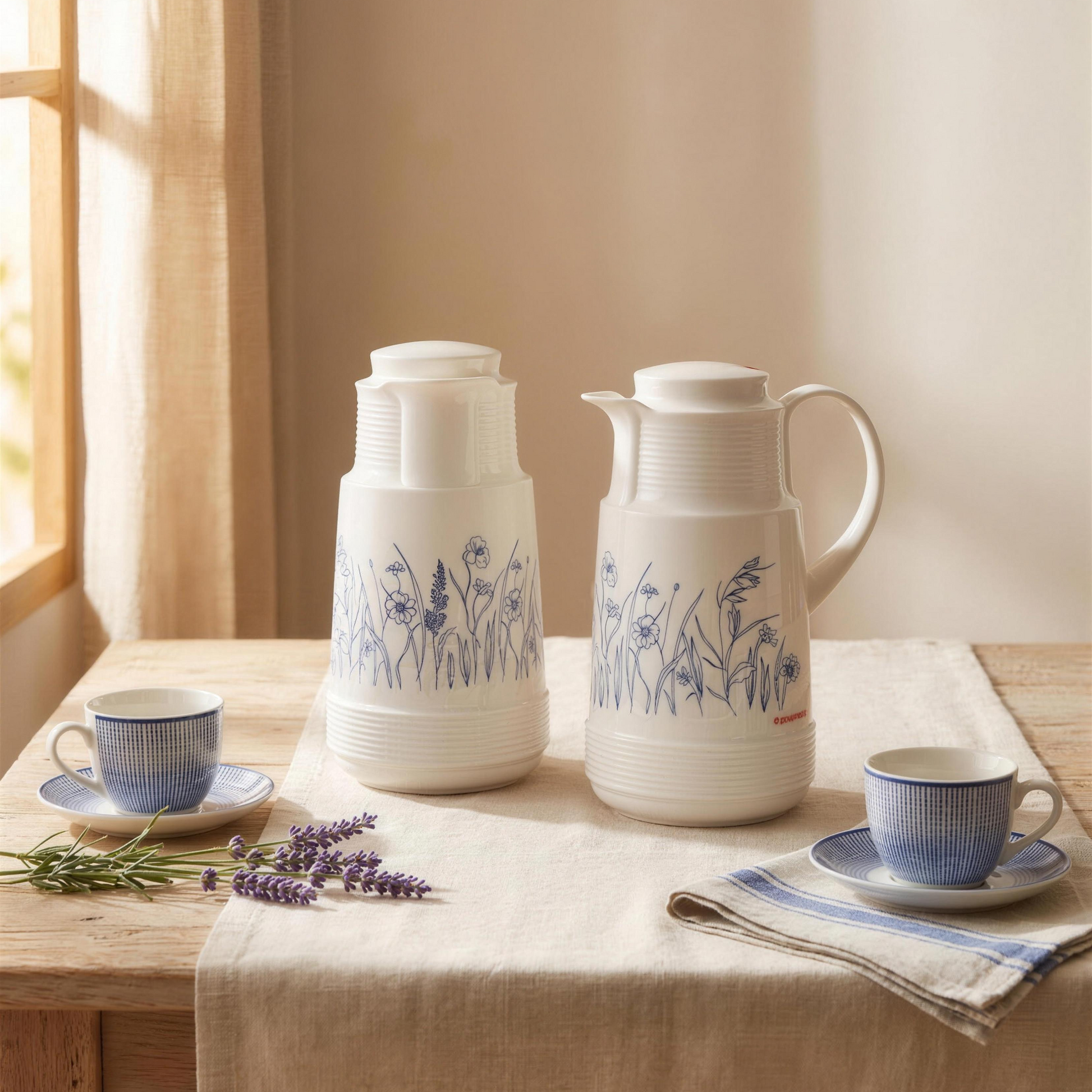 Rotpunkt Model 320 1L vacuum handy pots displayed together