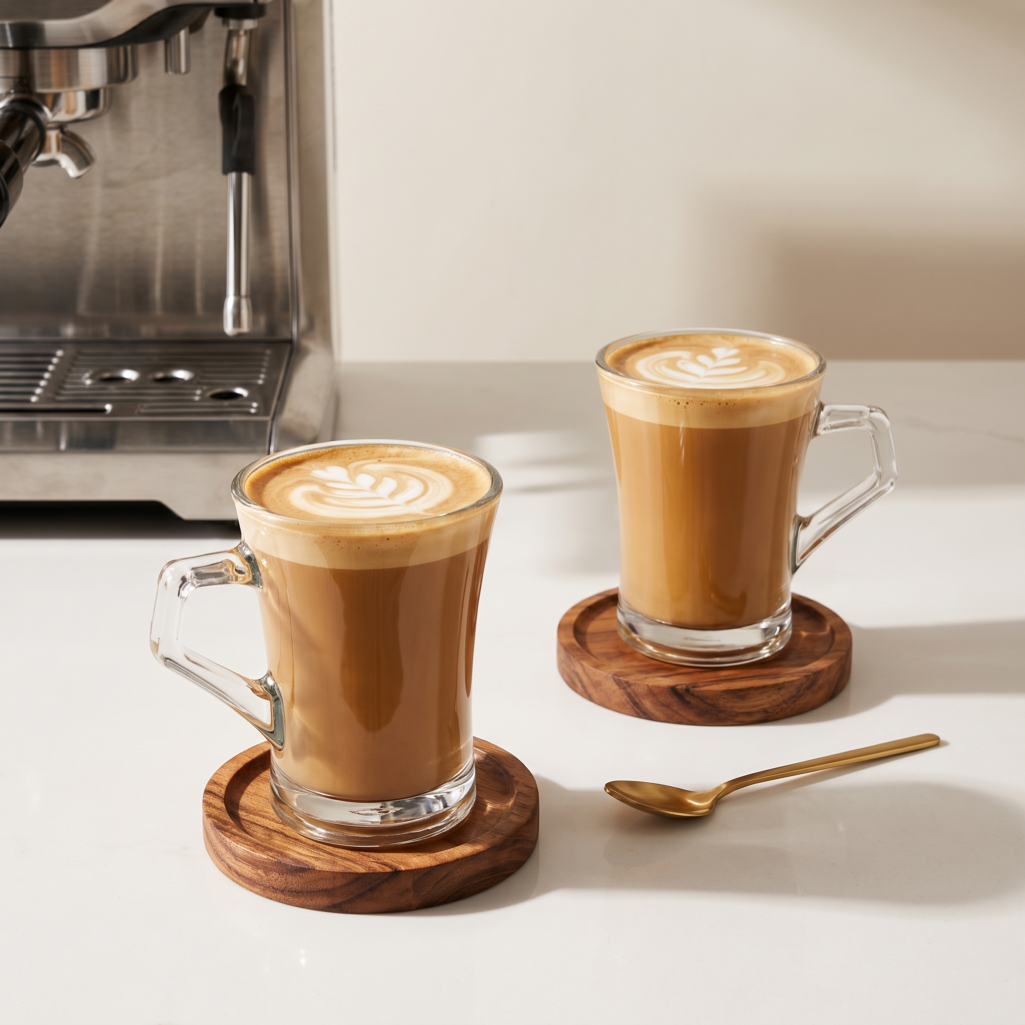 Pasabahce Azur Glass Mug Set – Clear Tea & Coffee Mugs