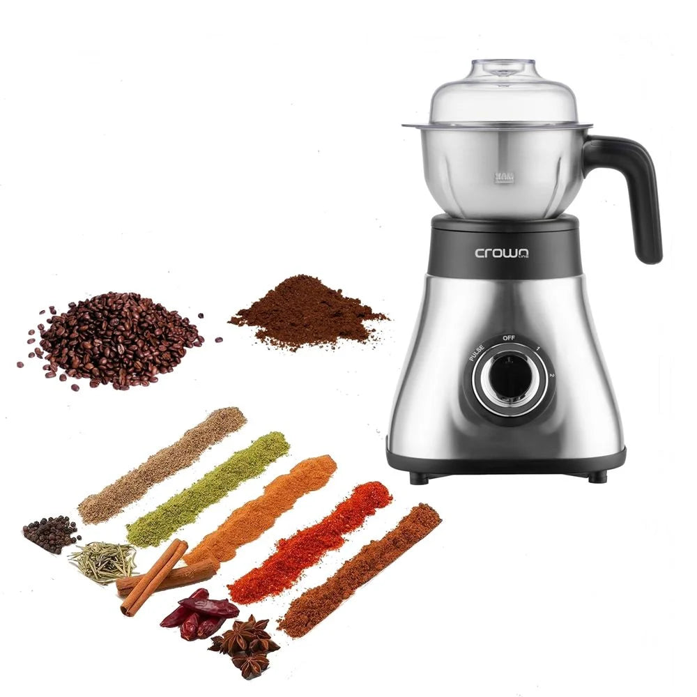 Crownline BL-295 3-in-1 Stainless Steel Blender Set - 1.5L Glass Jar