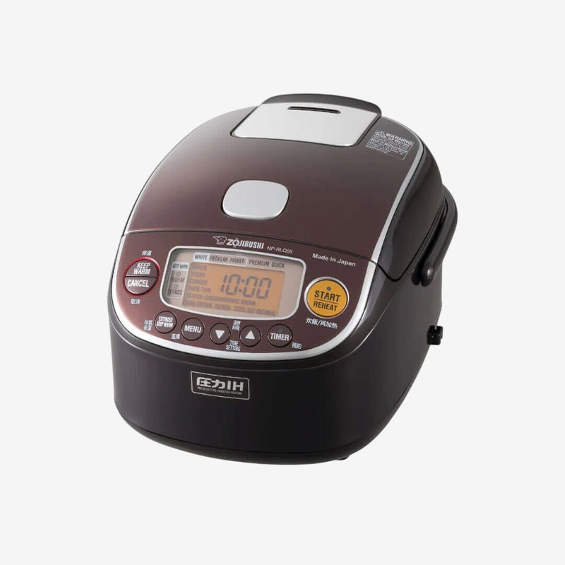 Zojirushi Electronic Rice cooker/ warmer 0.5 Ltr Dark brown, NP-RLQ05-TD - Cookette