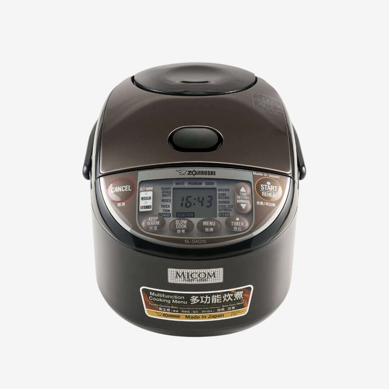 Zojirushi MICOM Fuzzy Logic Electronic Rice Cooker/Warmer, NL-GAQ 1.0L/1.8L - Cookette