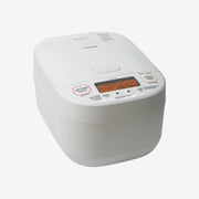 Zojirushi NW-YAQ Pressure Induction Heating Rice Cooker Made in Japan white front view