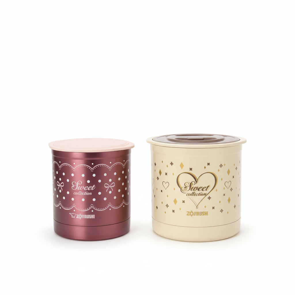 Zojirushi Premium Vacuum Insulated Jar - Beige/Pink