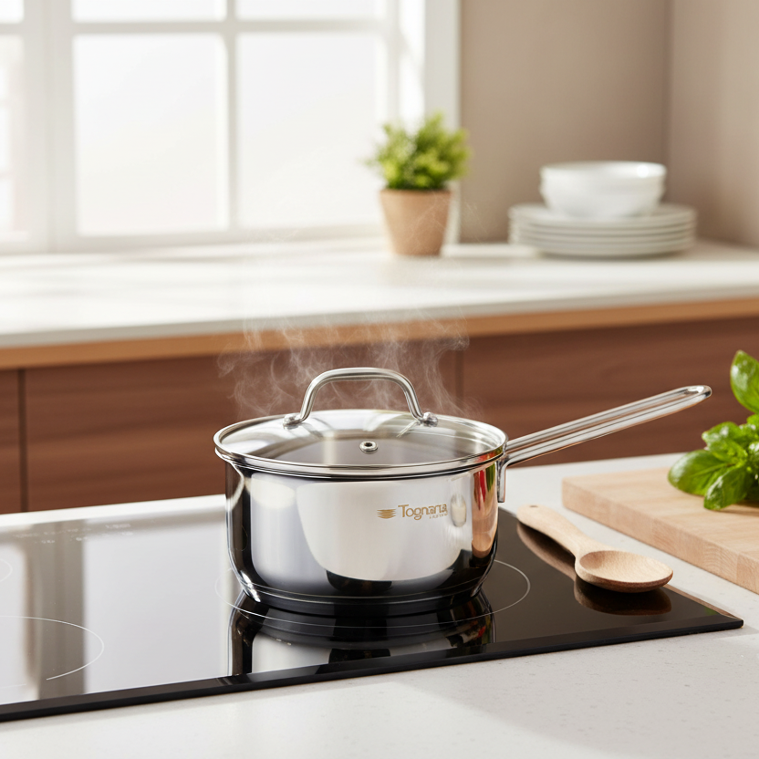 Tognana Saucepan 16 CM With Lid - Premium Stainless Steel Cookware